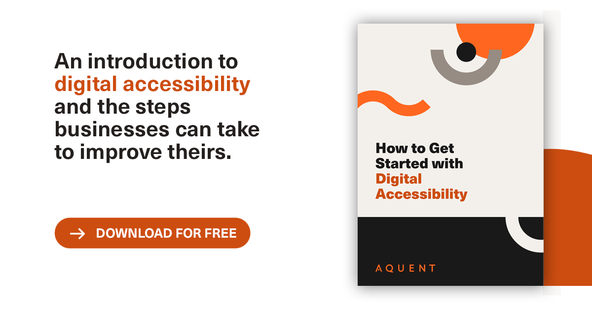 How to get started with digital accessibility - download guide