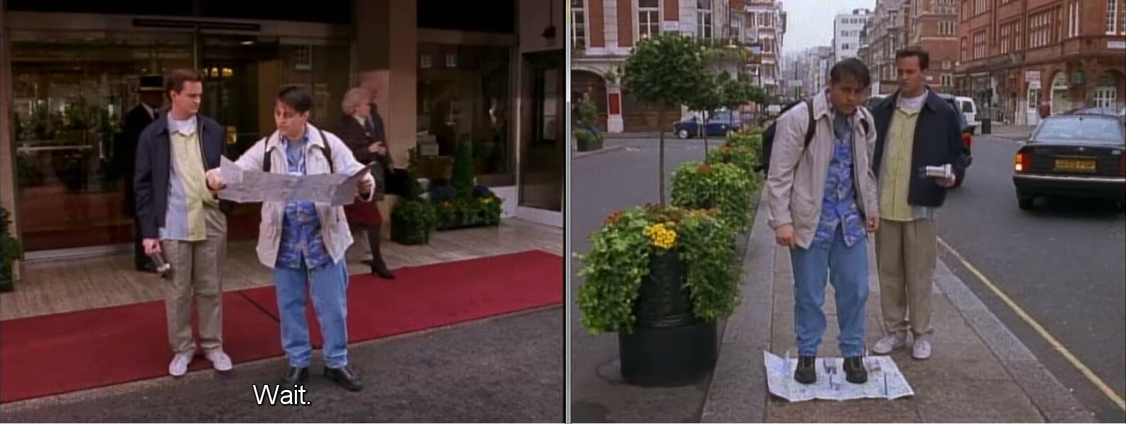 Meme: Scene from the TV show 'Friends'. Man is seen trying to read a map, confused. Resorts to standing on it. 

For blog: Marketers: How To Navigate A Competitive Job Market