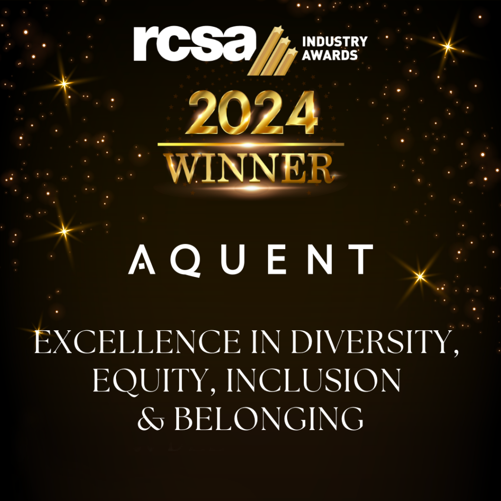Aquent is the 2024 Winner of the RCSA excellence in diversity, inclusivity, equity, and belonging award